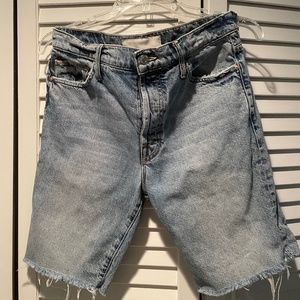 MOTHER SUPERIOR Denim The Trickster Short Fray Size 27